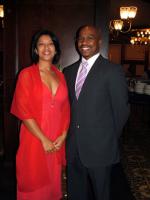 Ms Jackie Samson (WCape Chairperson) and MEC Richard Dyantyi (Local Government and Housing)